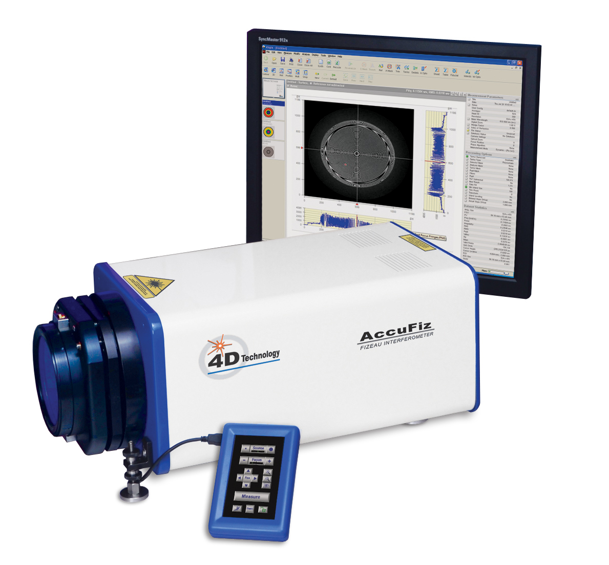 AccuFiz Fizeau Interferometer in horizontal mounting application