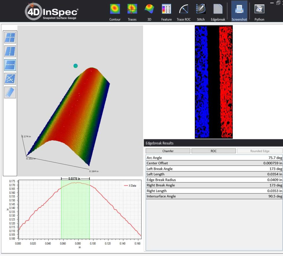 3D Chamfer, Rounding and Edge Break Measurements 4D Technology