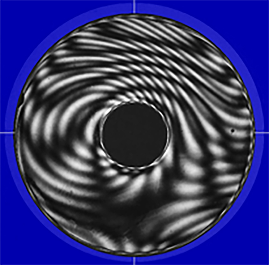 Complex_interference fringes on plane parallel optic