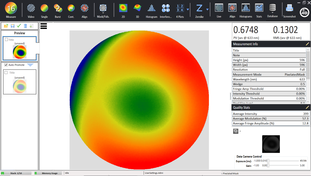 4Sight Focus Data Acquisition and Analysis Software