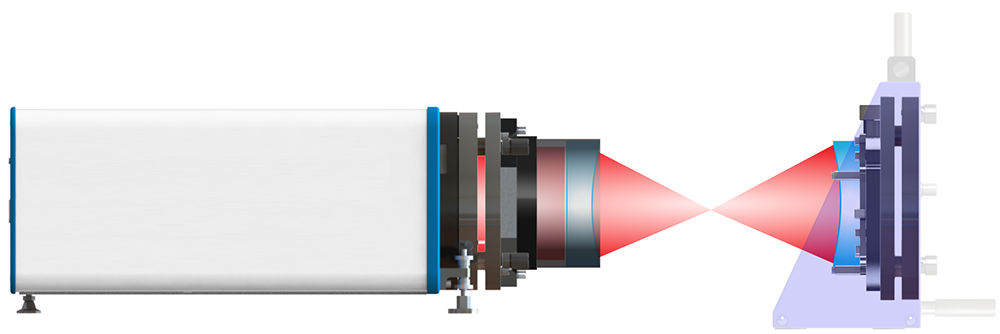 concave optics surface error, measure convex optics