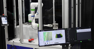 4Di InSpec AT cell for automated measurement of surface defects and surface features such as edge break, chamfers, radii